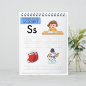 Papier 9 Learn To Spell Letter S Teacher Home Schooling (Debout devant)