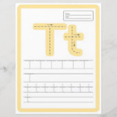 Papier 9 Learn To Spell Letter T Teacher Home Schooling (Devant)