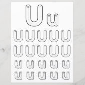 Papier 9 Learn To Spell Letter U Teacher Home Schooling (Devant)