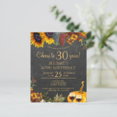 Papier À 30 ans, fête d'anniversaire rustique d'automne (Debout devant)
