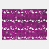 Papier à capuchon et à pinceau à Père Noël Magenta (Devant 3)