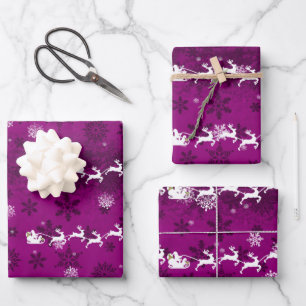 Papier à capuchon et à pinceau à Père Noël Magenta