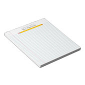 Papier à Carnet recouvert de crayon de l'enseignan (Incliné)