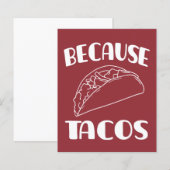 Papier À cause des Tacos (Devant / Derrière)