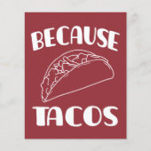 Papier À cause des Tacos (Devant)