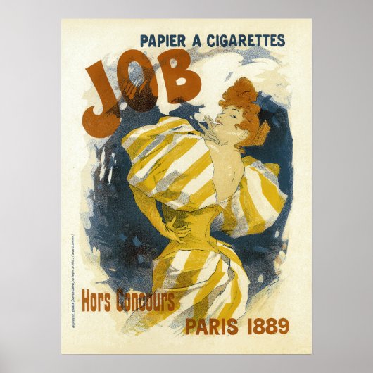Papier A Cigaretes  Frans Adverteren Poster (Voorkant)