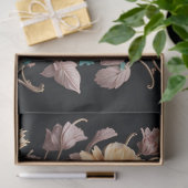 Papier à crâne à fleurs mousseline côté droit (Cadeau)