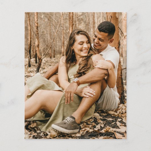 Papier À Dernier budget Calligraphy & Arch Photo Mariage (Dos)