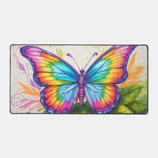 Papier à dessiner papillon flottant coloré joli (Recto)