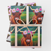 Papier à écouvillonnage de vache Higland - Feuille (En situation)