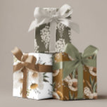 Papier à écrêtage floral d'automne Jeu de 3 feuill<br><div class="desc">Célébrez toute occasion spéciale avec ce joli set de papier d'emballage floral aquarelle! Parfait pour un mariage d'automne ou d'hiver !</div>