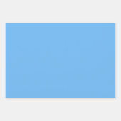 Papier à emballer grandmillennial à nœud bleu (Devant 3)