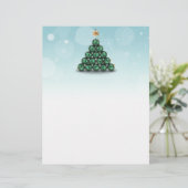 Papier à en-tête - Arbre de Noël Ornement (Debout devant)