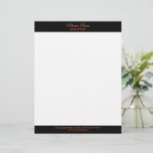 Papier à en-tête de lettre corallienne moderne sim (Debout devant)