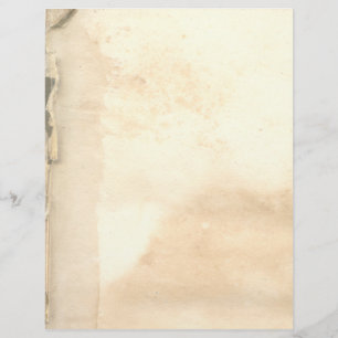Papier à en-tête de lettre de vieux livre décoloré