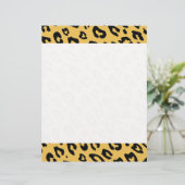 papier à en-tête Empreinte de léopard (Debout devant)