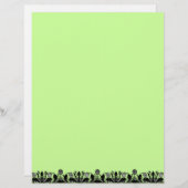 Papier à en-tête Recyclé à la bordure du Dandelion (Devant / Derrière)