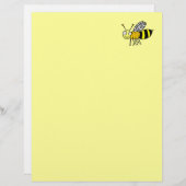 Papier à en-tête recyclé Funky Farm Honey Bee (Devant / Derrière)