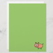 Papier à en-tête Recyclé pour porc de ferme (Devant / Derrière)
