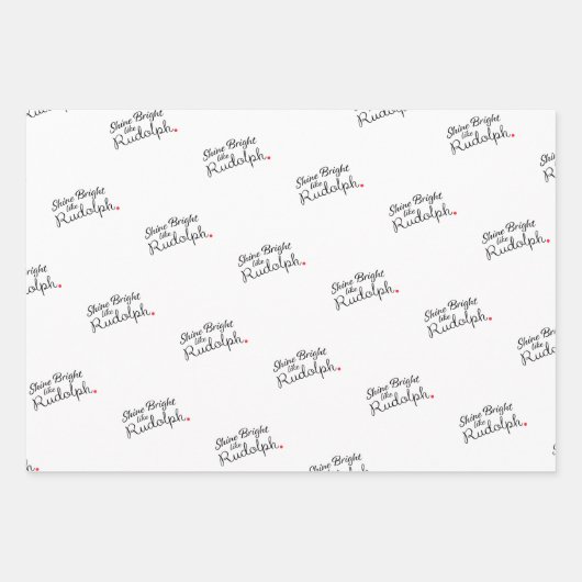 Papier à enveloppement à thème Rudolph (Devant 3)