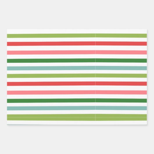 Papier à enveloppement arc-en-ciel de Noël (Devant 3)