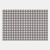 Papier à enveloppement blanc et rouge plaqué noir (Devant)