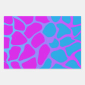 Papier à enveloppement bleu clair et rose chaud  (Devant 2)