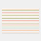 Papier à enveloppement brillant à bandes colorées (Devant 3)