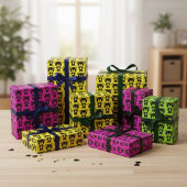 Papier à enveloppement brillant pour ours en peluc