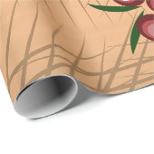 Papier à enveloppement cadeau avec motif Berry (Coin rond)