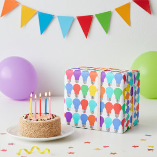 Papier à enveloppement cadeau pour ampoules lumine