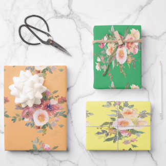 Papier à enveloppement de bouquet de fleurs