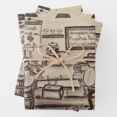 Papier à enveloppement de cadeaux amusant (En situation)