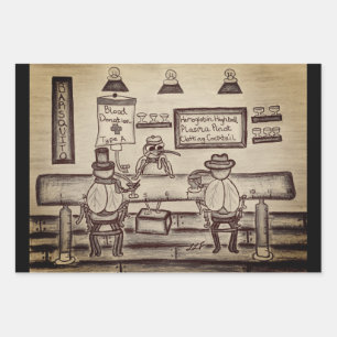 Papier à enveloppement de cadeaux amusant