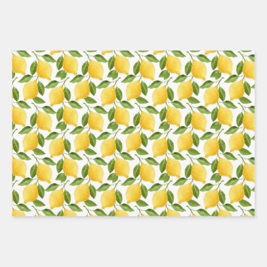 Papier à enveloppement de citrons (Devant)