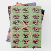 Papier à enveloppement de dinosaure - Dinosaure Ar (En situation)