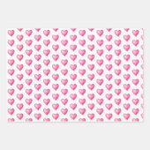 Papier à enveloppement de lapin et de coeur série  (Devant 2)