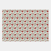 Papier à enveloppement de l'ours de Noël série de  (Devant)