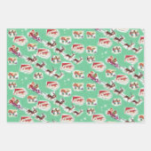 Papier à enveloppement de Noël Père Noël des année (Devant 3)