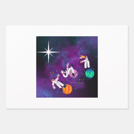 Papier à enveloppement de trois rois (Devant)