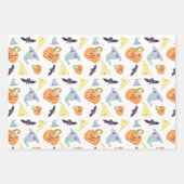 Papier à enveloppement d'Halloween mignon (Devant 3)