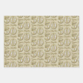 Papier à enveloppement du 50e anniversaire du Mari (Devant 2)