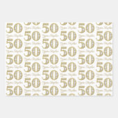 Papier à enveloppement du 50e anniversaire du Mari (Devant)