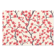 Papier à enveloppement en fleur de cerisier (Jeu d