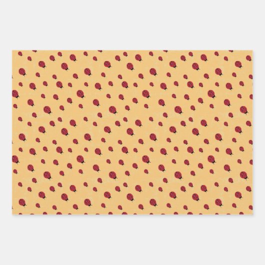 Papier à enveloppement fleuri d'été de Ladybug Mul (Devant 3)