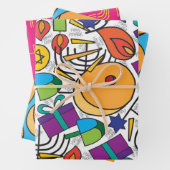 Papier à enveloppement Hanoukka (En situation)