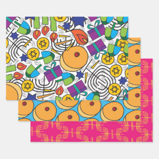 Papier à enveloppement Hanoukka