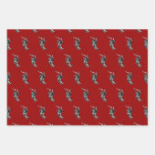 Papier à enveloppement Krampus Feuille plate Ensem (Devant 3)