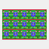 Papier à enveloppement LACROSSE personnalisé, Noël (Devant)