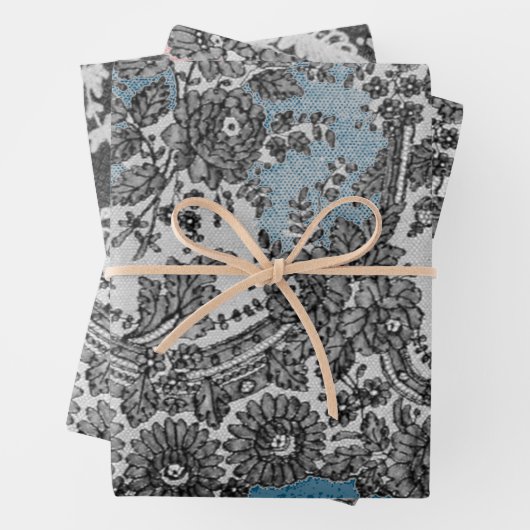 Papier à enveloppement MOTIF à feuilles PLATES ANT (En situation)